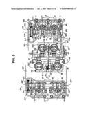 Fuel-supplying structure for a V-type multi-cylinder engine, and engine incorporating same diagram and image