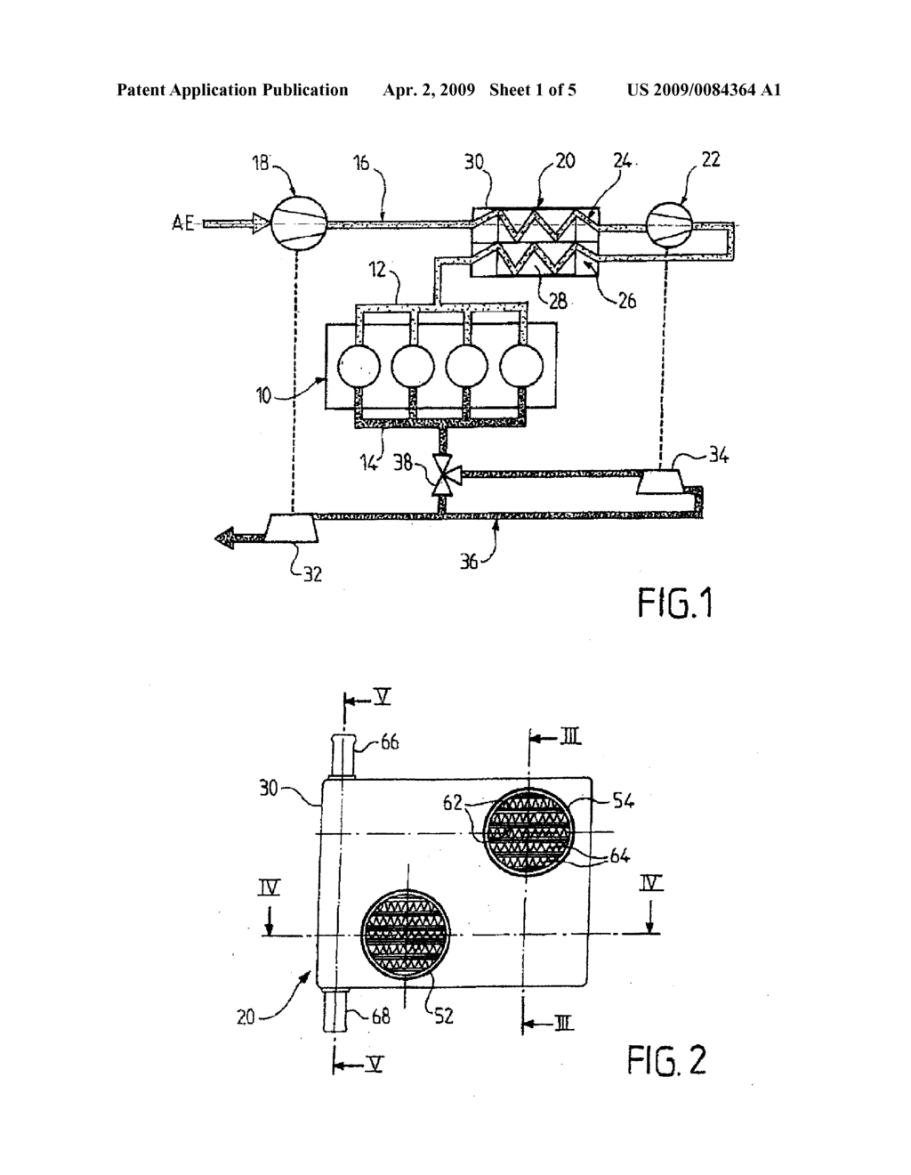 Intake Air Cooler For Dual-State Turbocharging Turbocompressed Heat Engine And Corresponding Air Circuit - diagram, schematic, and image 02