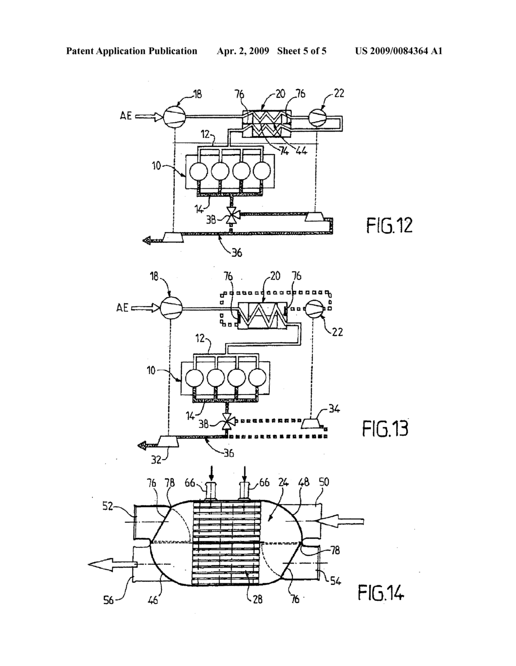 Intake Air Cooler For Dual-State Turbocharging Turbocompressed Heat Engine And Corresponding Air Circuit - diagram, schematic, and image 06