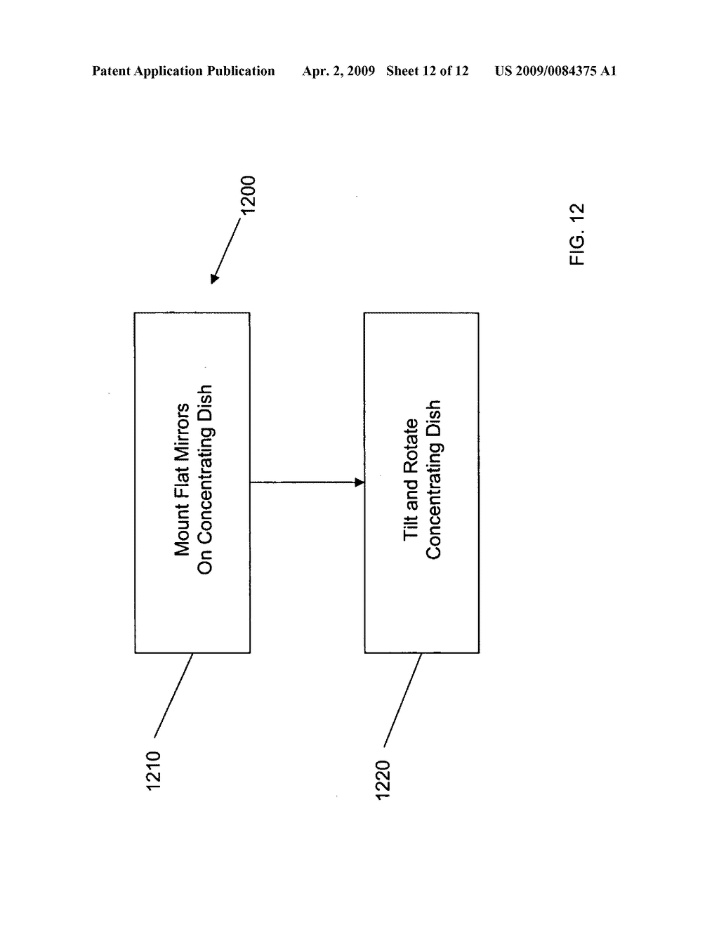 Aligned multiple flat mirror reflector array for concentrating sunlight onto a solar cell - diagram, schematic, and image 13