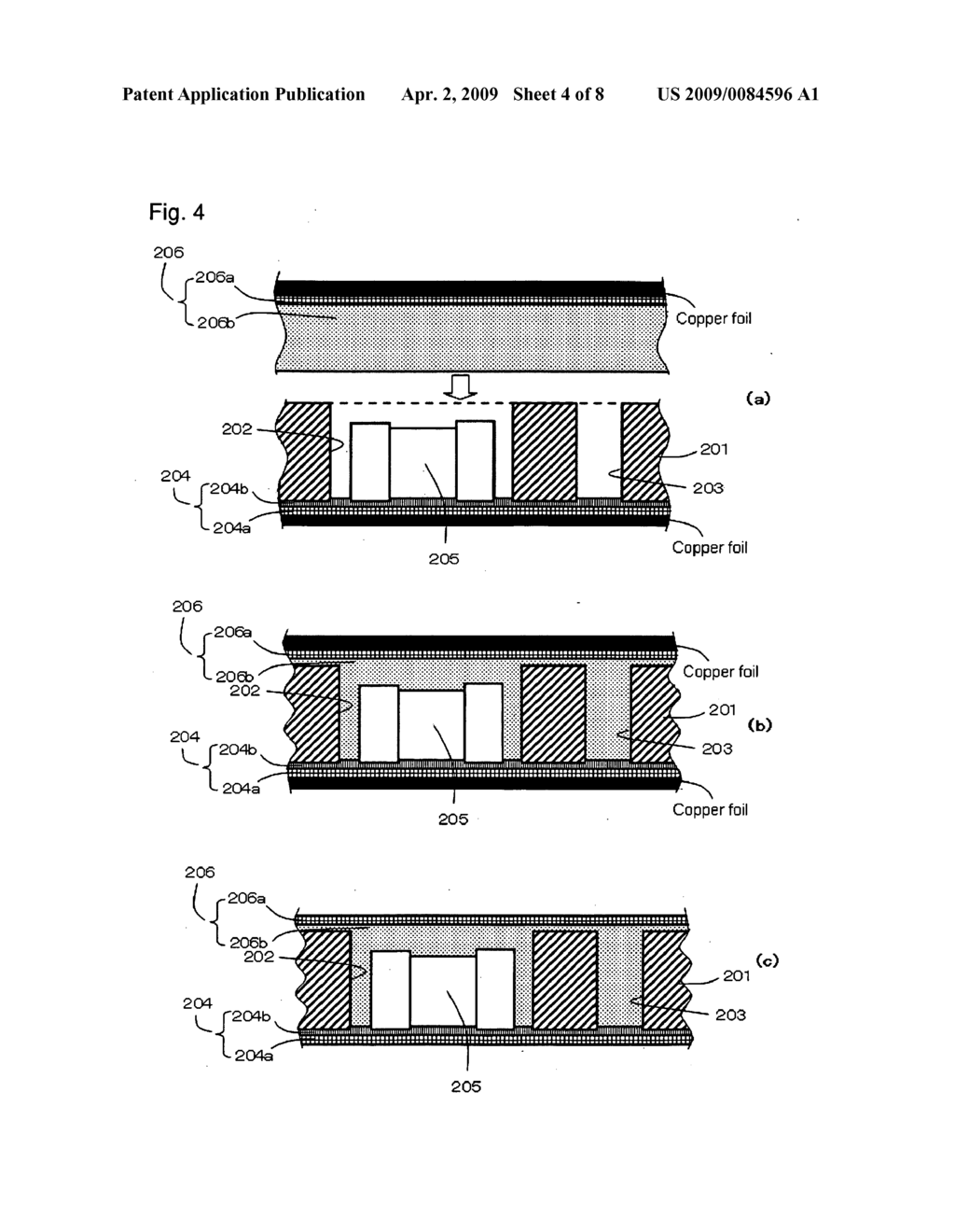 MULTI-LAYER BOARD INCORPORATING ELECTRONIC COMPONENT AND METHOD FOR PRODUCING THE SAME - diagram, schematic, and image 05