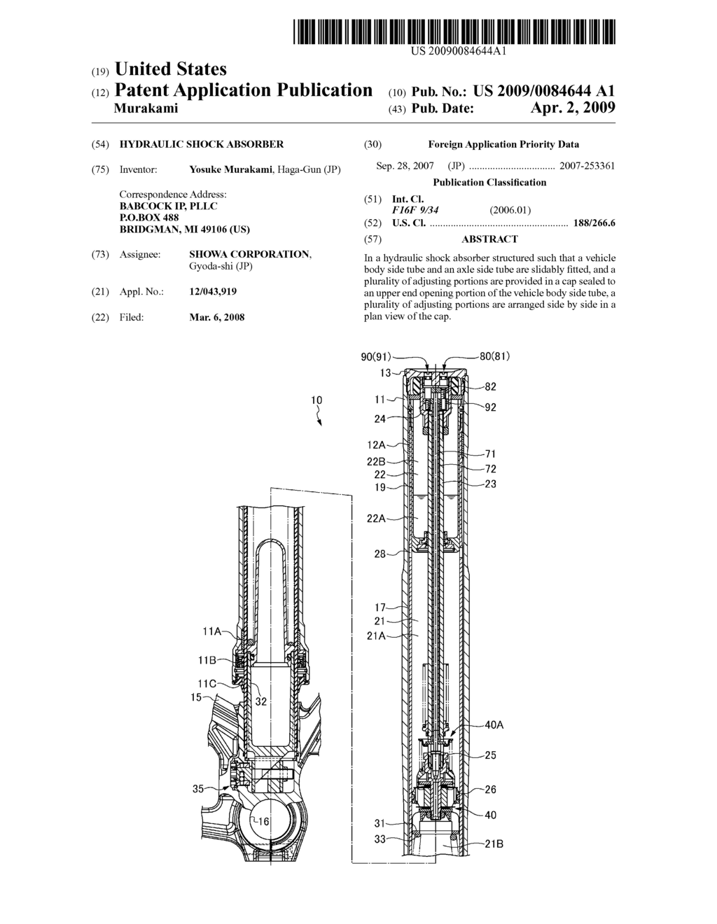 Hydraulic Shock Absorber - diagram, schematic, and image 01