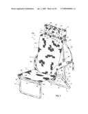 Convertible backpack frame diagram and image