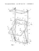 Convertible backpack frame diagram and image