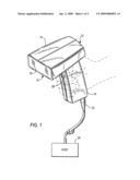 Imaging reader for and method of improving visibility of aiming pattern diagram and image