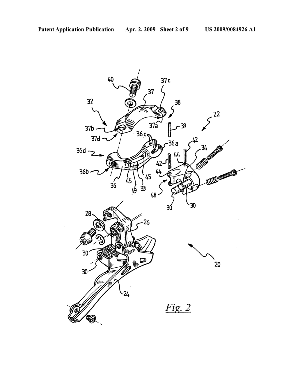 SUPPORT FOR A BICYCLE FRONT GEARSHIFT AND A BICYCLE FRONT GEARSHIFT COMPRISING SUCH A SUPPORT - diagram, schematic, and image 03