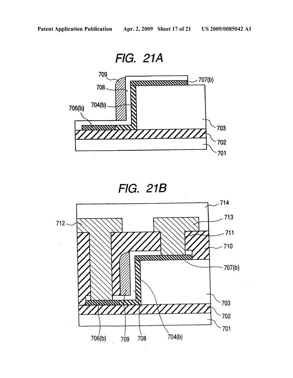 Display device having thin film semiconductor device and manufacturing method of thin film semiconductor device - diagram, schematic, and image 18