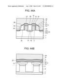 Non-volatile semiconductor memory device having an erasing gate diagram and image