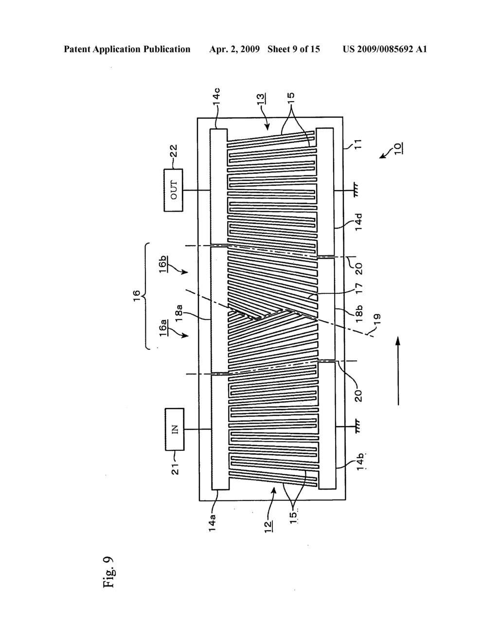 Elastic wave filter - diagram, schematic, and image 10