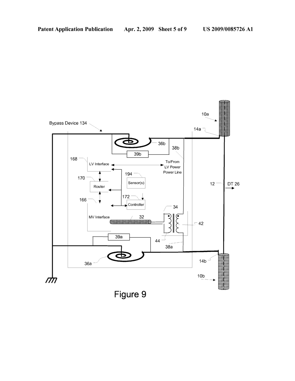 Power Line Communications Coupling Device and Method - diagram, schematic, and image 06