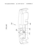 Internal antenna having surface-mounted receptacle diagram and image