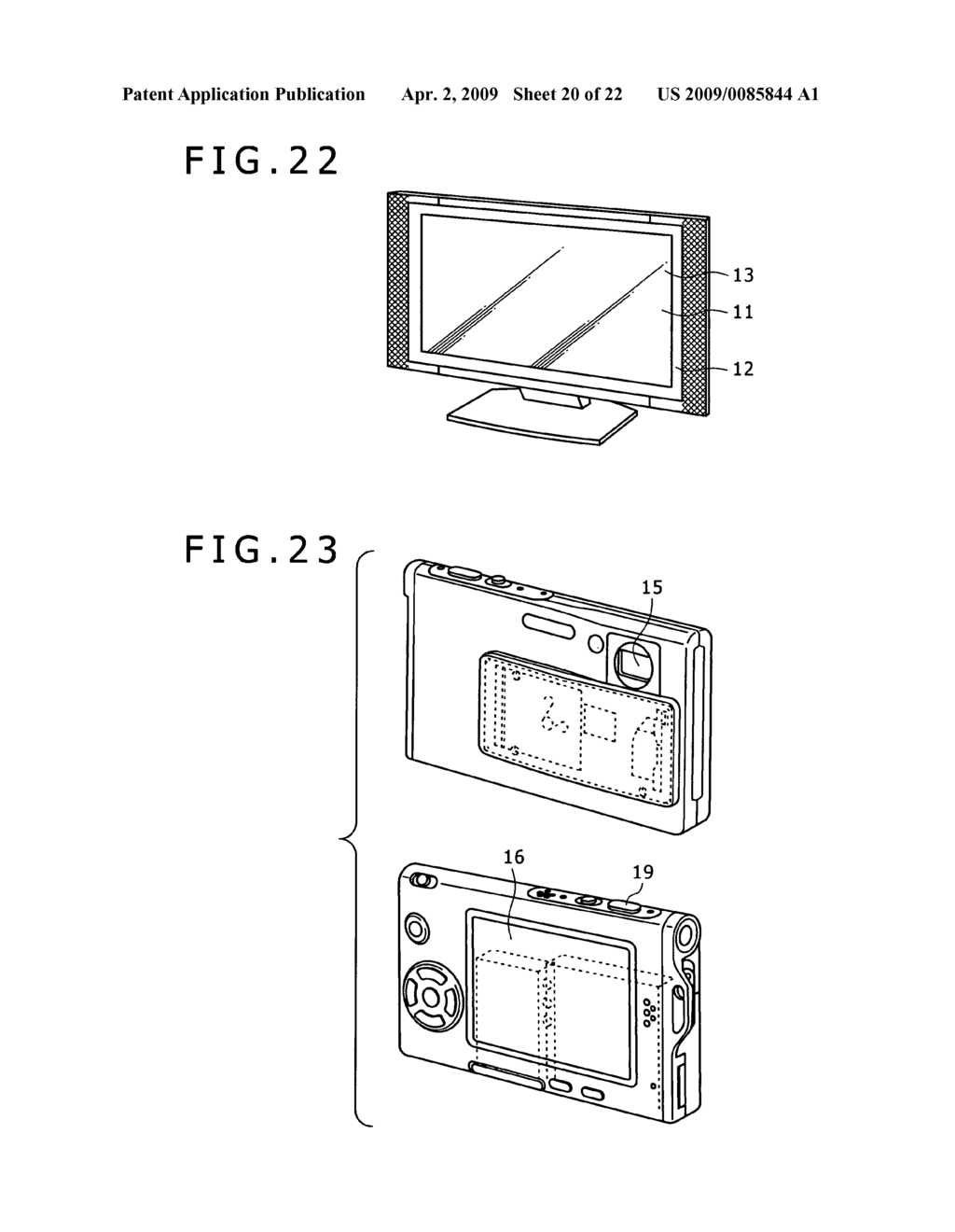 Display device, driving method of the same and electronic apparatus using the same - diagram, schematic, and image 21
