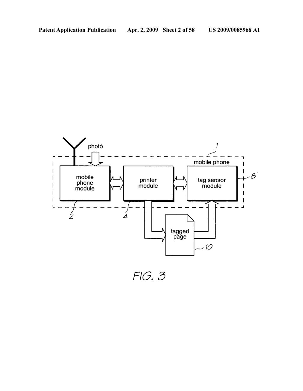 MOBILE TELECOMMUNICATIONS DEVICE WITH PRINHEAD AND A PRINTHEAD CAPPER - diagram, schematic, and image 03