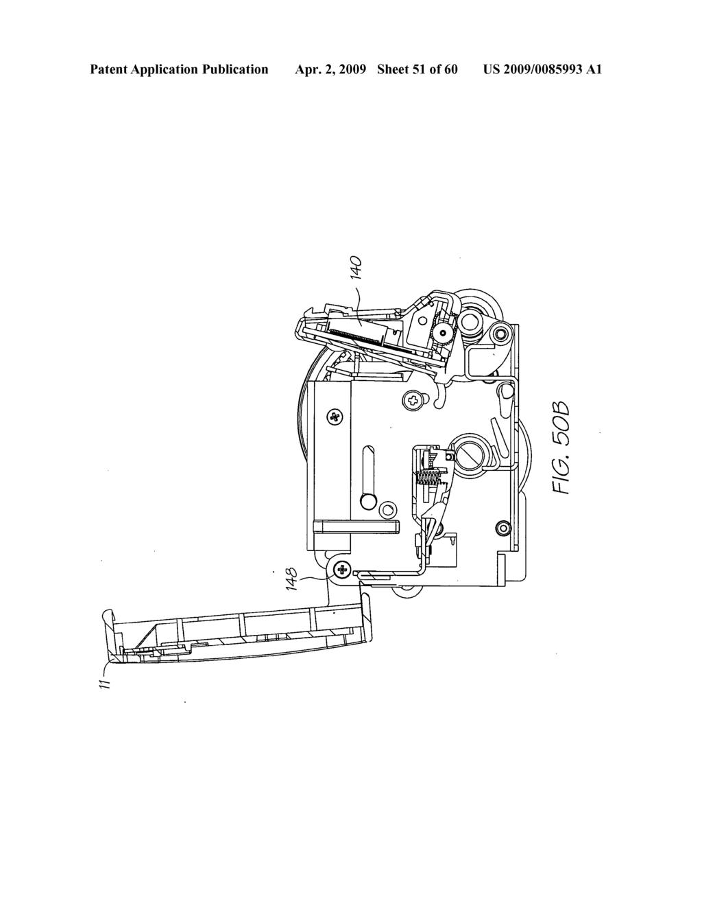 PIVOTABLE PCB RETENSION ARRANGEMENT FOR INKJET CARTRIDGE CRADLE - diagram, schematic, and image 52