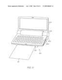 HAND HELD PERSONAL DIGITAL ASSISTANT HAVING AN INTERNAL PRINTER diagram and image