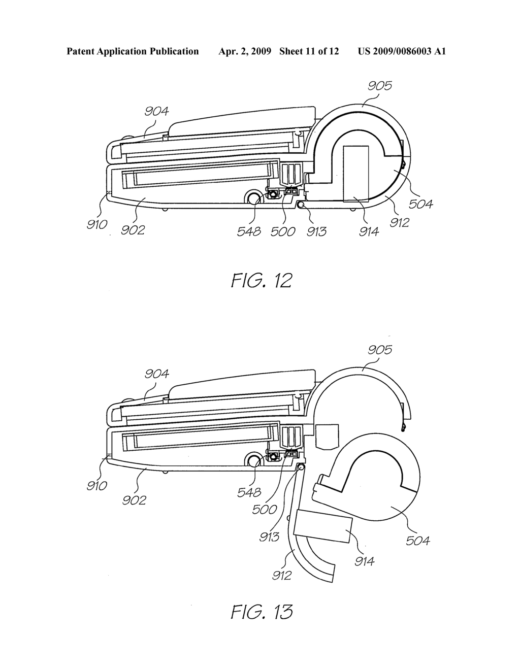 HAND HELD PERSONAL DIGITAL ASSISTANT HAVING AN INTERNAL PRINTER - diagram, schematic, and image 12