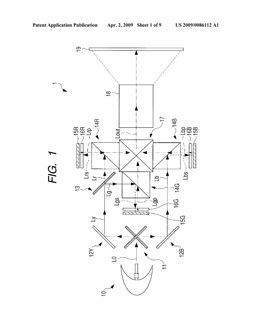 PROJECTION TYPE LIQUID CRYSTAL DISPLAY AND COMPENSATION PLATE - diagram, schematic, and image 02