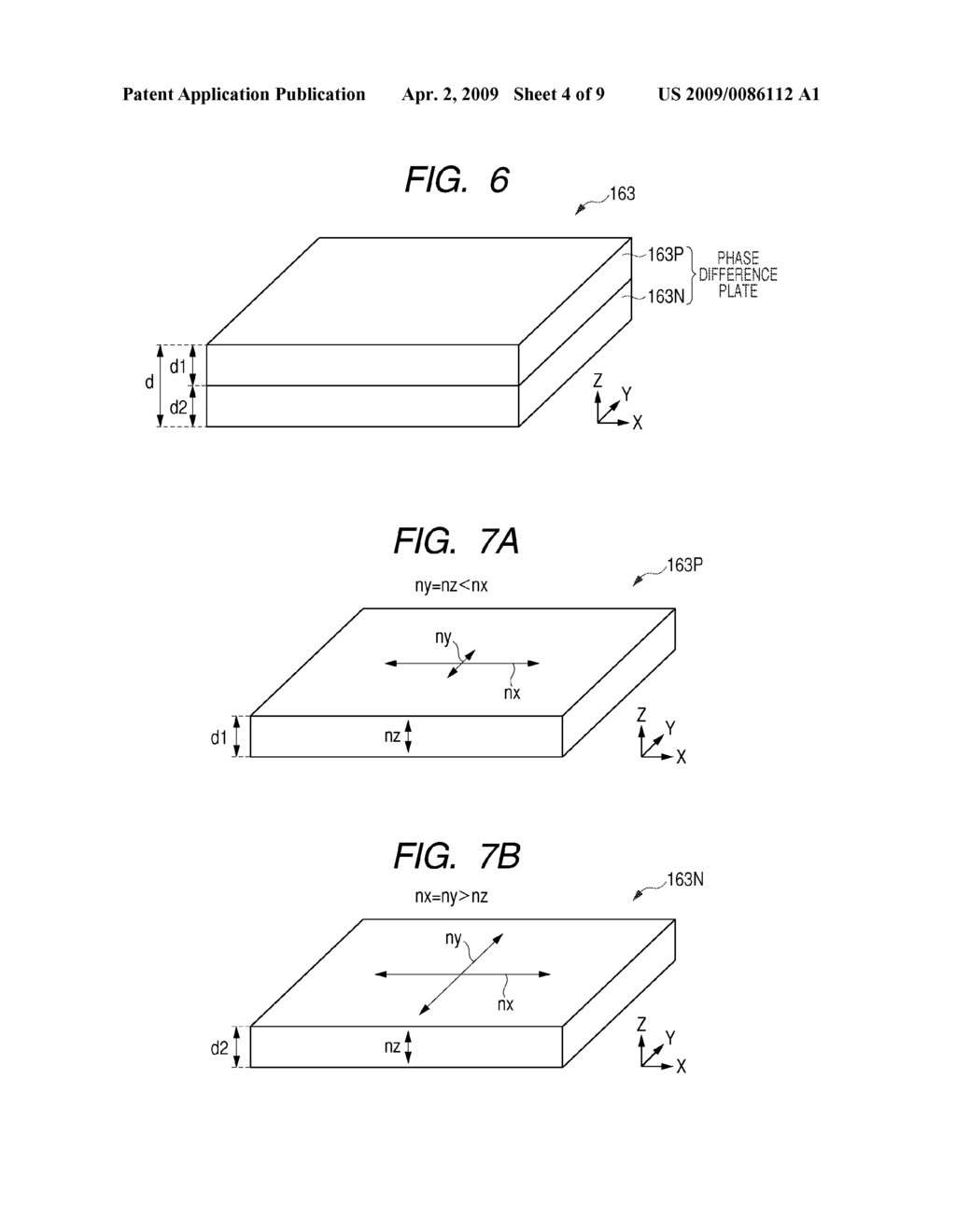 PROJECTION TYPE LIQUID CRYSTAL DISPLAY AND COMPENSATION PLATE - diagram, schematic, and image 05