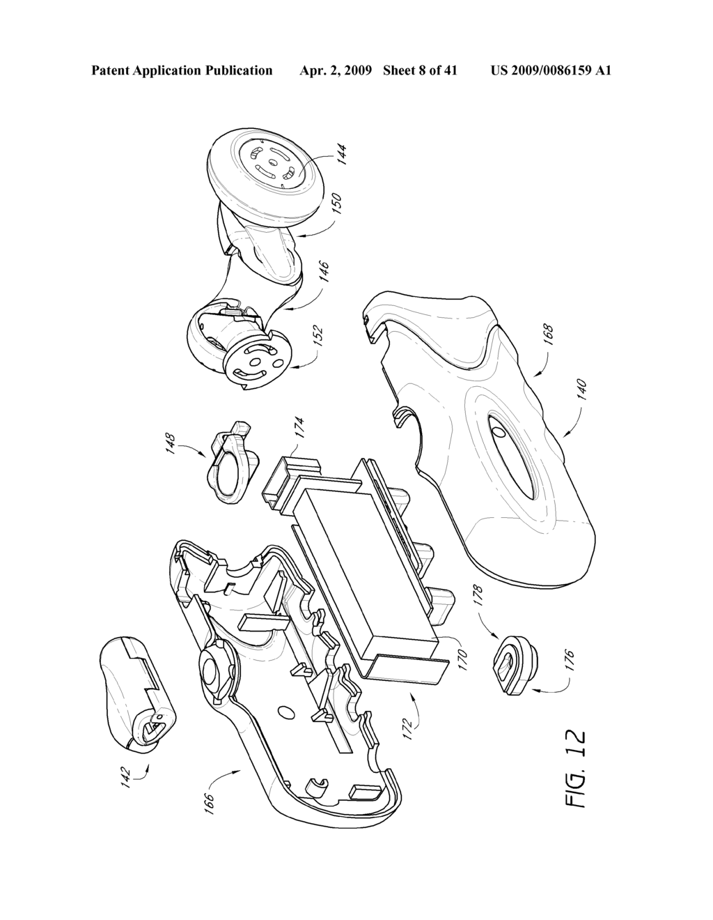 Eyeglasses with Detachable Adjustable Electronics Module - diagram, schematic, and image 09