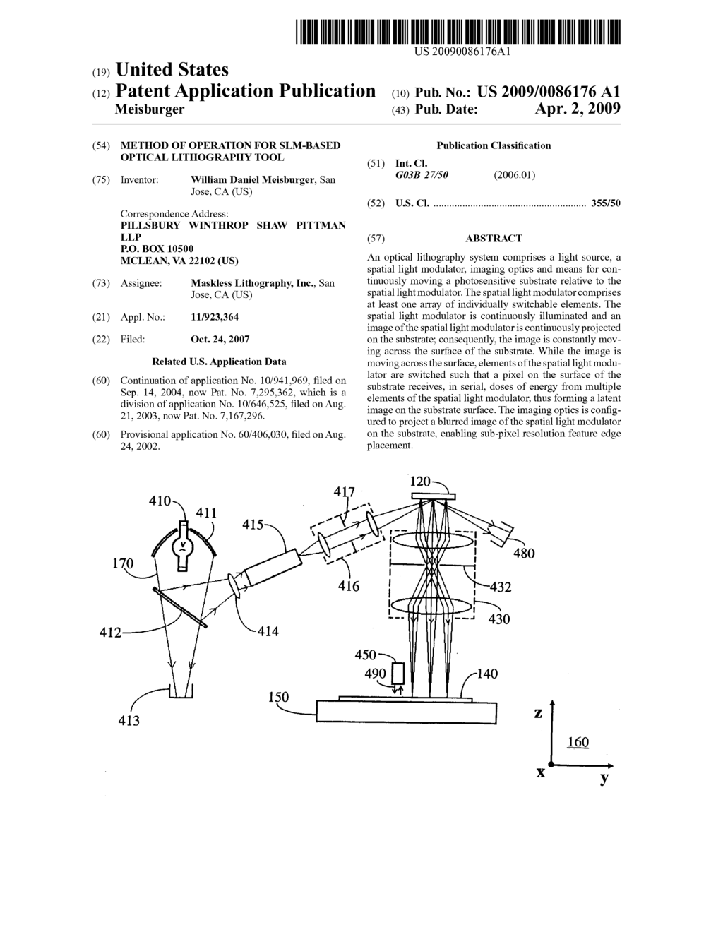 METHOD OF OPERATION FOR SLM-BASED OPTICAL LITHOGRAPHY TOOL - diagram, schematic, and image 01