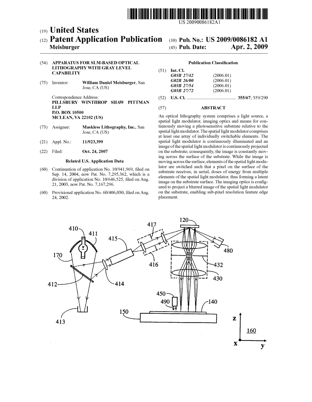 APPARATUS FOR SLM-BASED OPTICAL LITHOGRAPHY WITH GRAY LEVEL CAPABILITY - diagram, schematic, and image 01