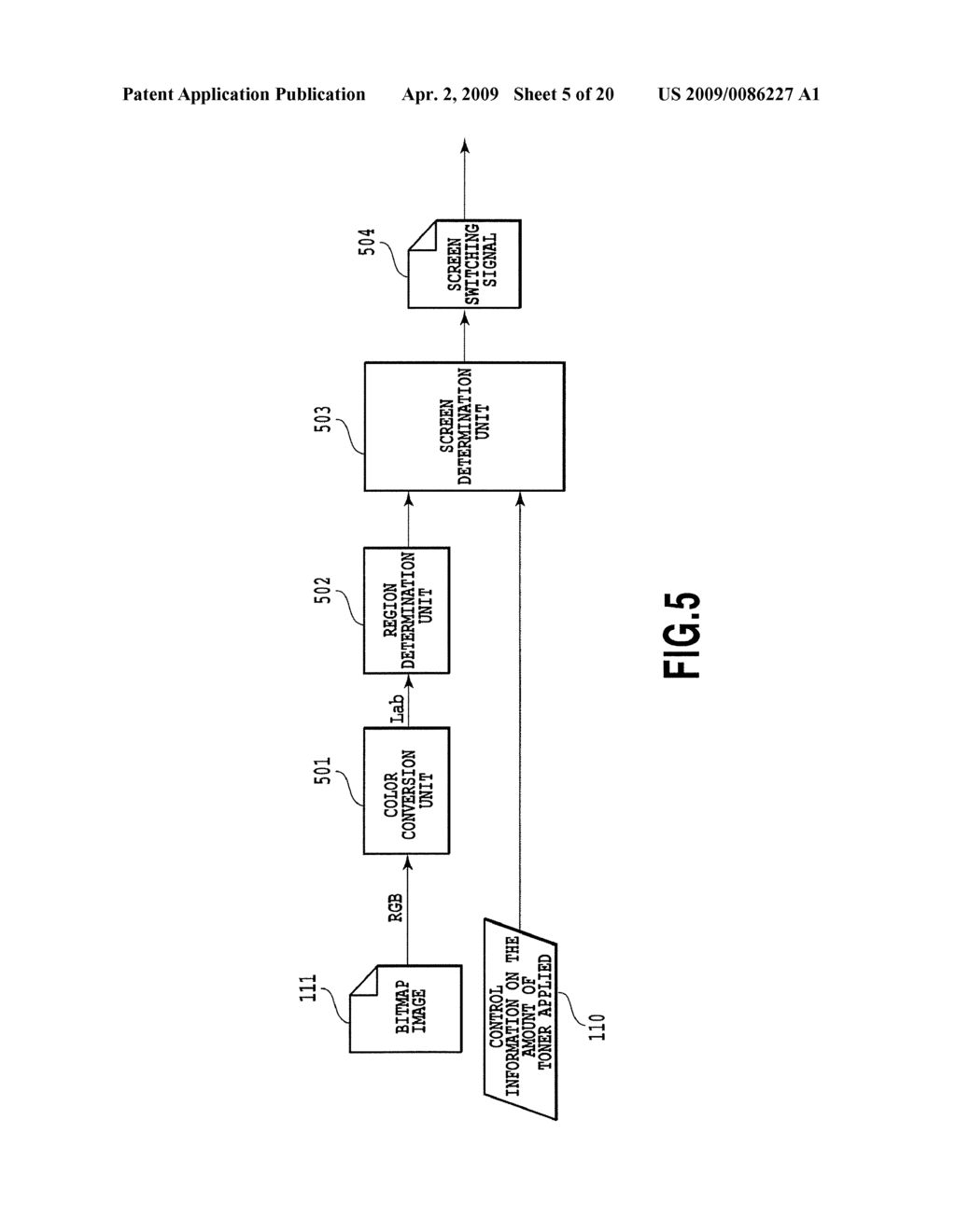 DEVICE FOR CHANGING SCREEN RULING FOR IMAGE FORMATION IN ACCORDANCE WITH RELATIONSHIP BETWEEN LUMINANCE AND SATURATION - diagram, schematic, and image 06