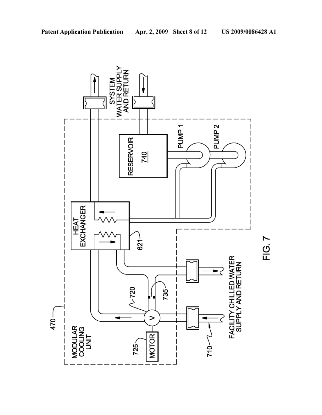 DOCKING STATION WITH HYBRID AIR AND LIQUID COOLING OF AN ELECTRONICS RACK - diagram, schematic, and image 09