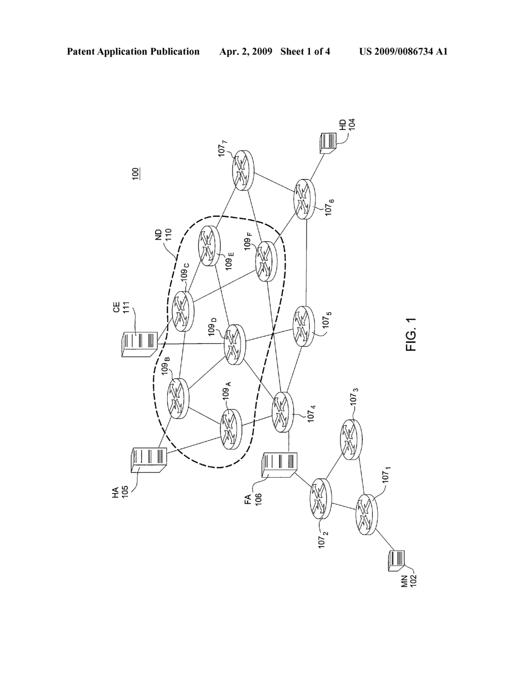 Method and Apparatus for Providing a Distributed Forwarding Plane for a Mobility Home Agent - diagram, schematic, and image 02