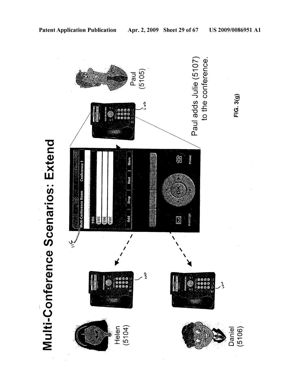 Telecommunications endpoint for managing multi-conferencing - diagram, schematic, and image 30