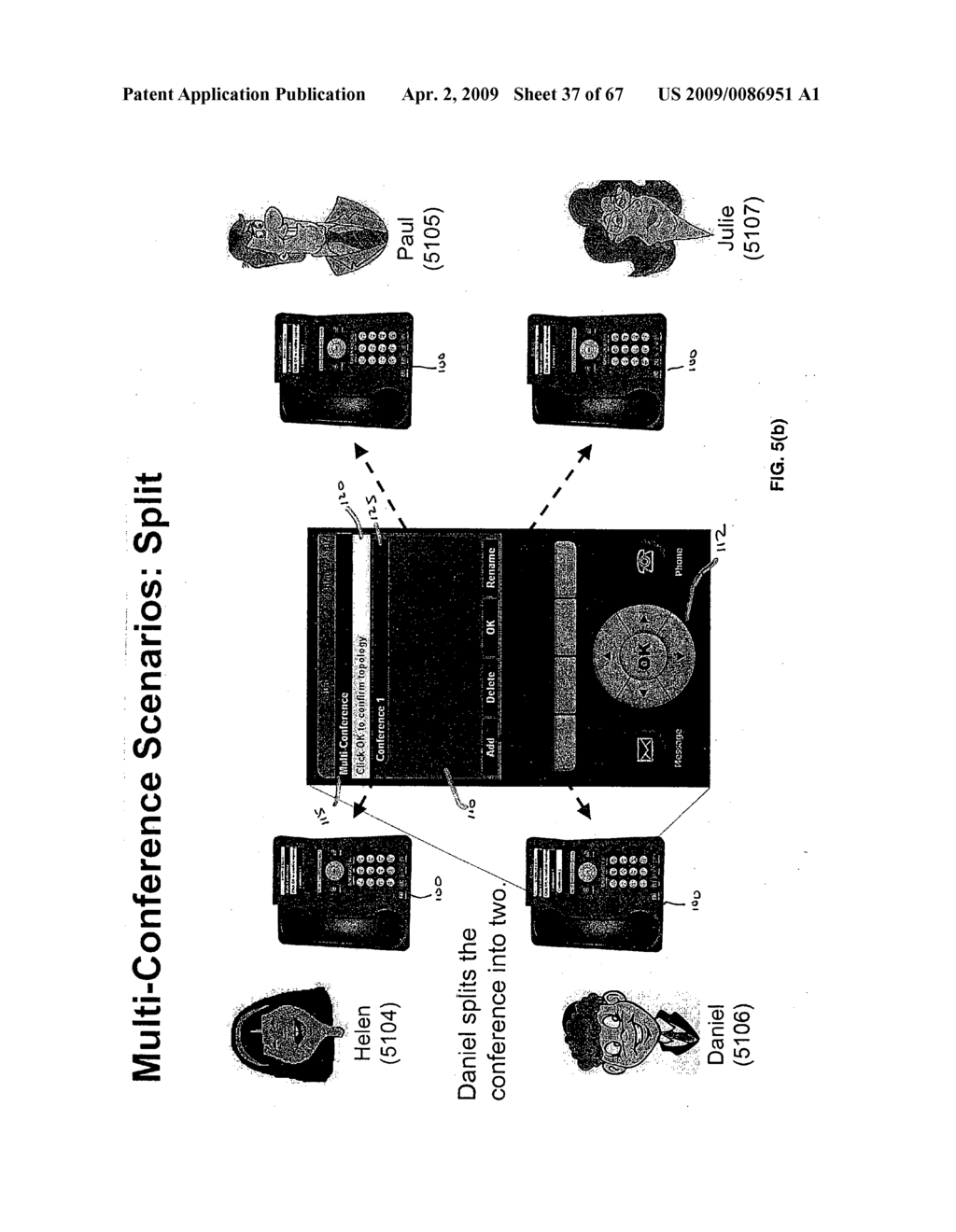 Telecommunications endpoint for managing multi-conferencing - diagram, schematic, and image 38