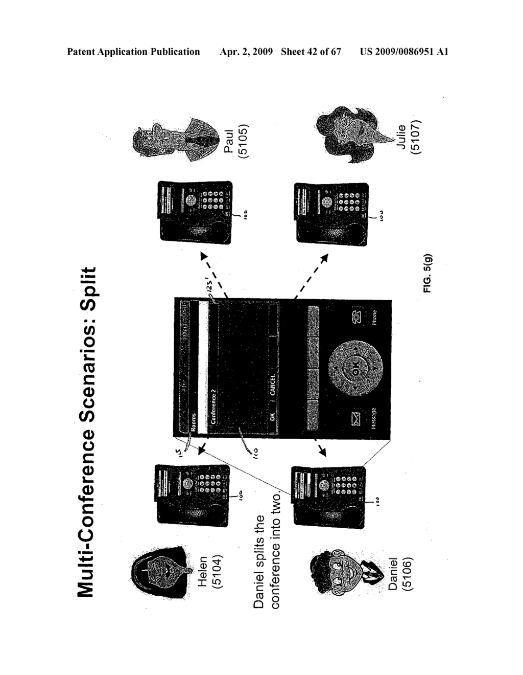 Telecommunications endpoint for managing multi-conferencing - diagram, schematic, and image 43