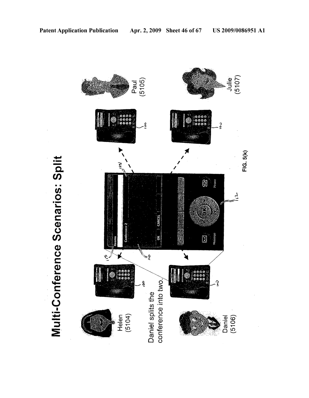 Telecommunications endpoint for managing multi-conferencing - diagram, schematic, and image 47