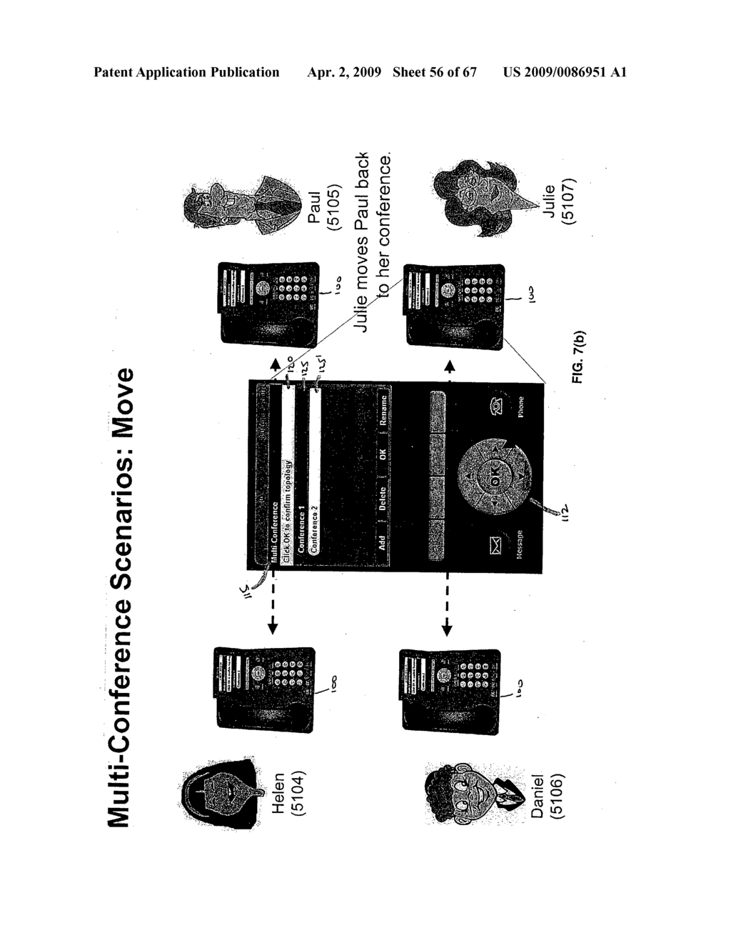 Telecommunications endpoint for managing multi-conferencing - diagram, schematic, and image 57