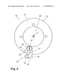 Device for limiting the angle of rotation of an object mounted in rotatable manner and optical observation apparatus diagram and image