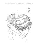 AIRCRAFT TURBOMACHINE FAN COMPRISING A BALANCING FLANGE CONCEALED BY THE INLET CONE diagram and image