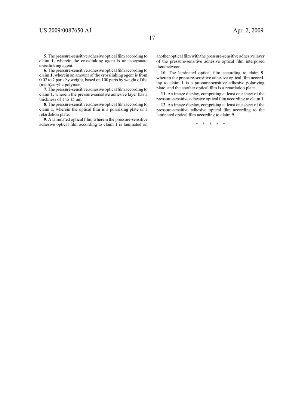 ADHESIVE OPTICAL FILM, MULTILAYER OPTICAL FILM AND IMAGE DISPLAY - diagram, schematic, and image 19