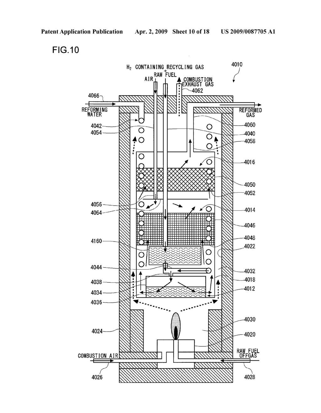 REFORMING APPARATUS FOR FUEL CELL - diagram, schematic, and image 11