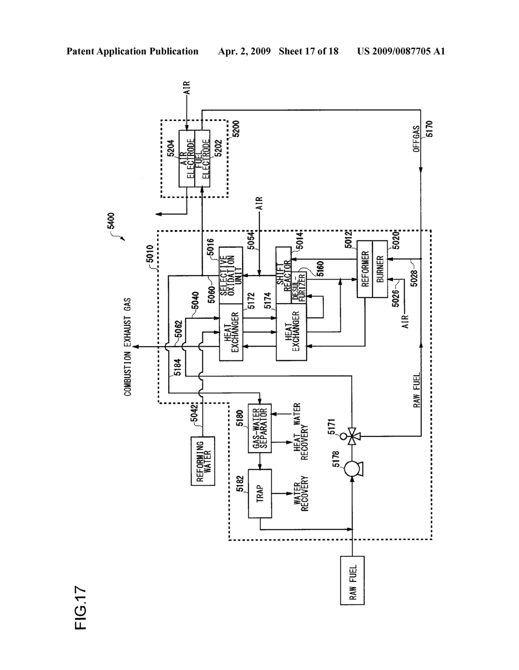 REFORMING APPARATUS FOR FUEL CELL - diagram, schematic, and image 18