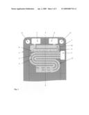 Bipolar unit for fuel cell provided with porous current collectors diagram and image