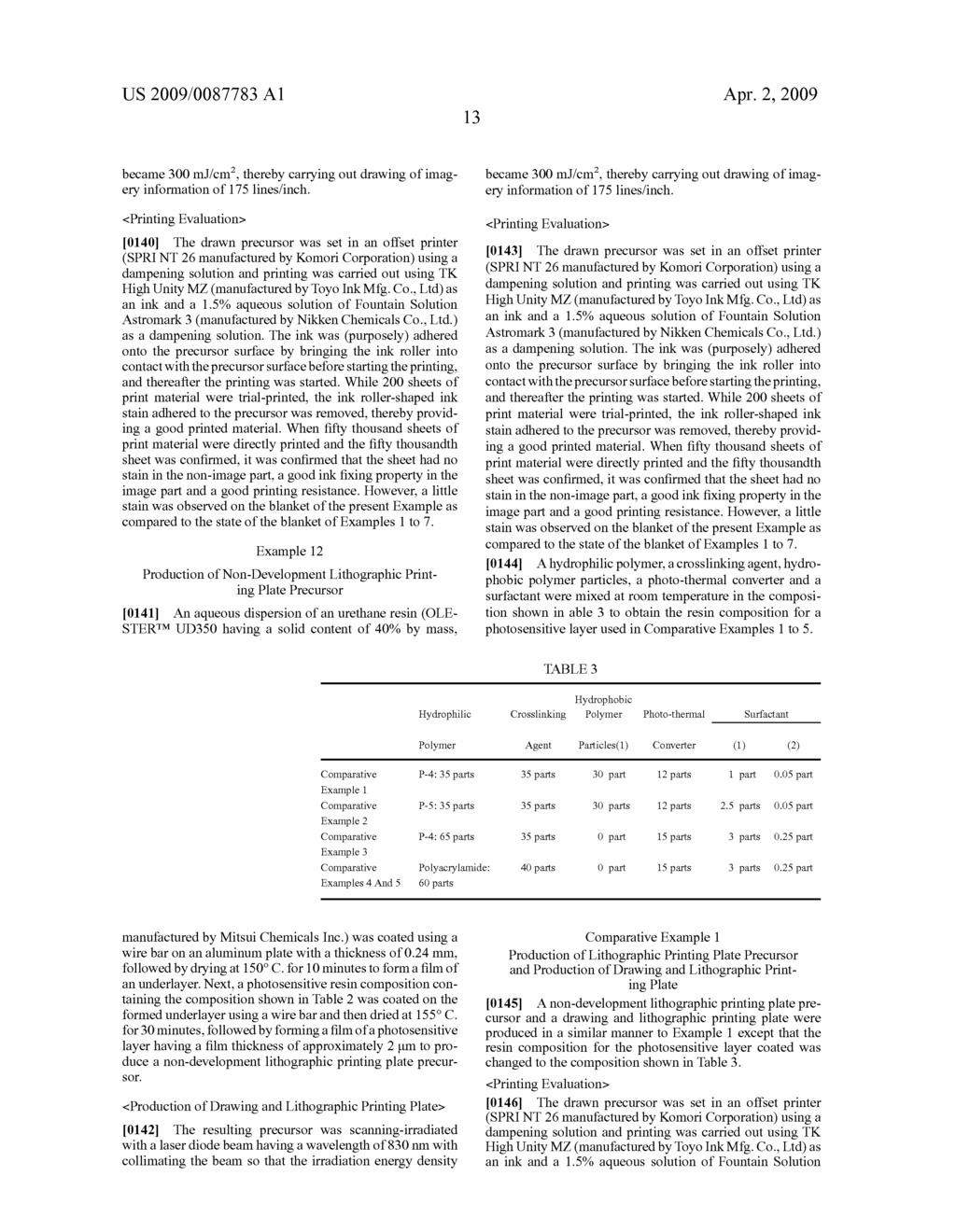 Original plate for lithography, and resin composition for photosensitive layer in original plate for lithography - diagram, schematic, and image 14