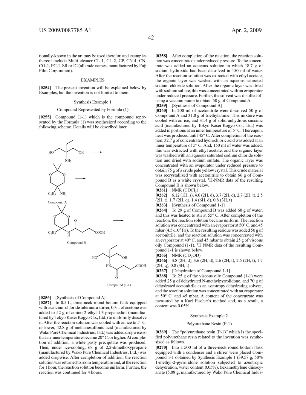 POLYMERIZABLE COMPOSITION AND PLANOGRAPHIC PRINTING PLATE PRECURSOR USING THE SAME, ALKALI-SOLUBLE POLYURETHANE RESIN, AND PROCESS FOR PRODUCING DIOL COMPOUND - diagram, schematic, and image 43