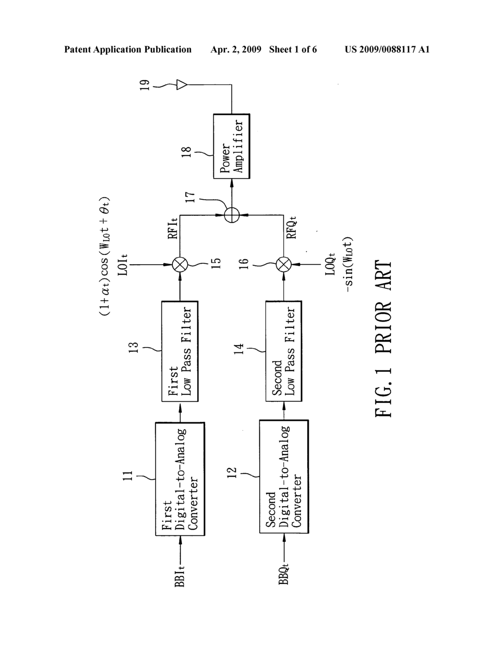 Receiver capable of reducing local oscillation leakage and in-phase/quadrature-phase (I/Q) mismatch and an adjusting method thereof - diagram, schematic, and image 02