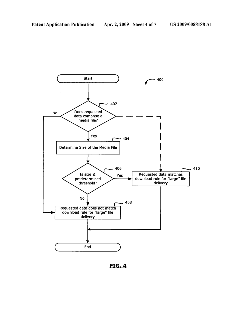 METHOD, MOBILE COMMUNICATION DEVICE, AND SYSTEM FOR SELECTIVE DOWNLOADING TO A MOBILE COMMUNICATION DEVICE - diagram, schematic, and image 05