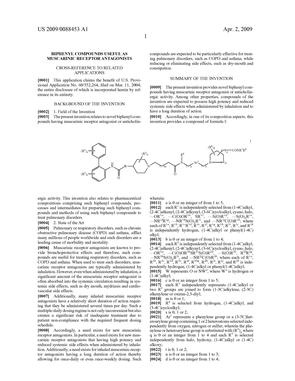 BIPHENYL COMPOUNDS USEFUL AS MUSCARINIC RECEPTOR ANTAGONISTS - diagram, schematic, and image 02