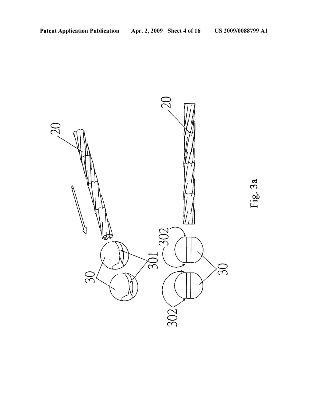 Spinal fixation device having a flexible cable and jointed components received thereon - diagram, schematic, and image 05