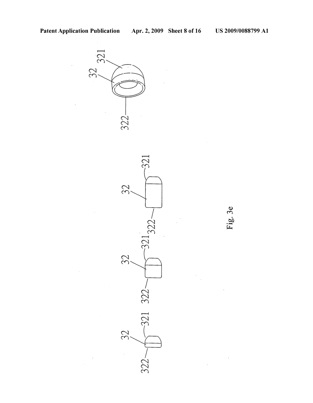 Spinal fixation device having a flexible cable and jointed components received thereon - diagram, schematic, and image 09