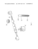 Spinal fixation device having a flexible cable and jointed components received thereon diagram and image