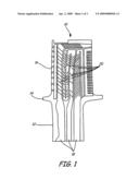 Method of inspecting turbine internal cooling features using non-contact scanners diagram and image