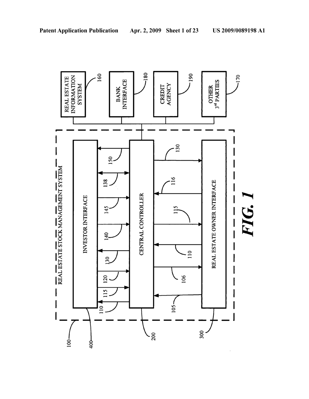 Method and Apparatus for Issue and Trade of Fractional Interest Real Estate Stock - diagram, schematic, and image 02