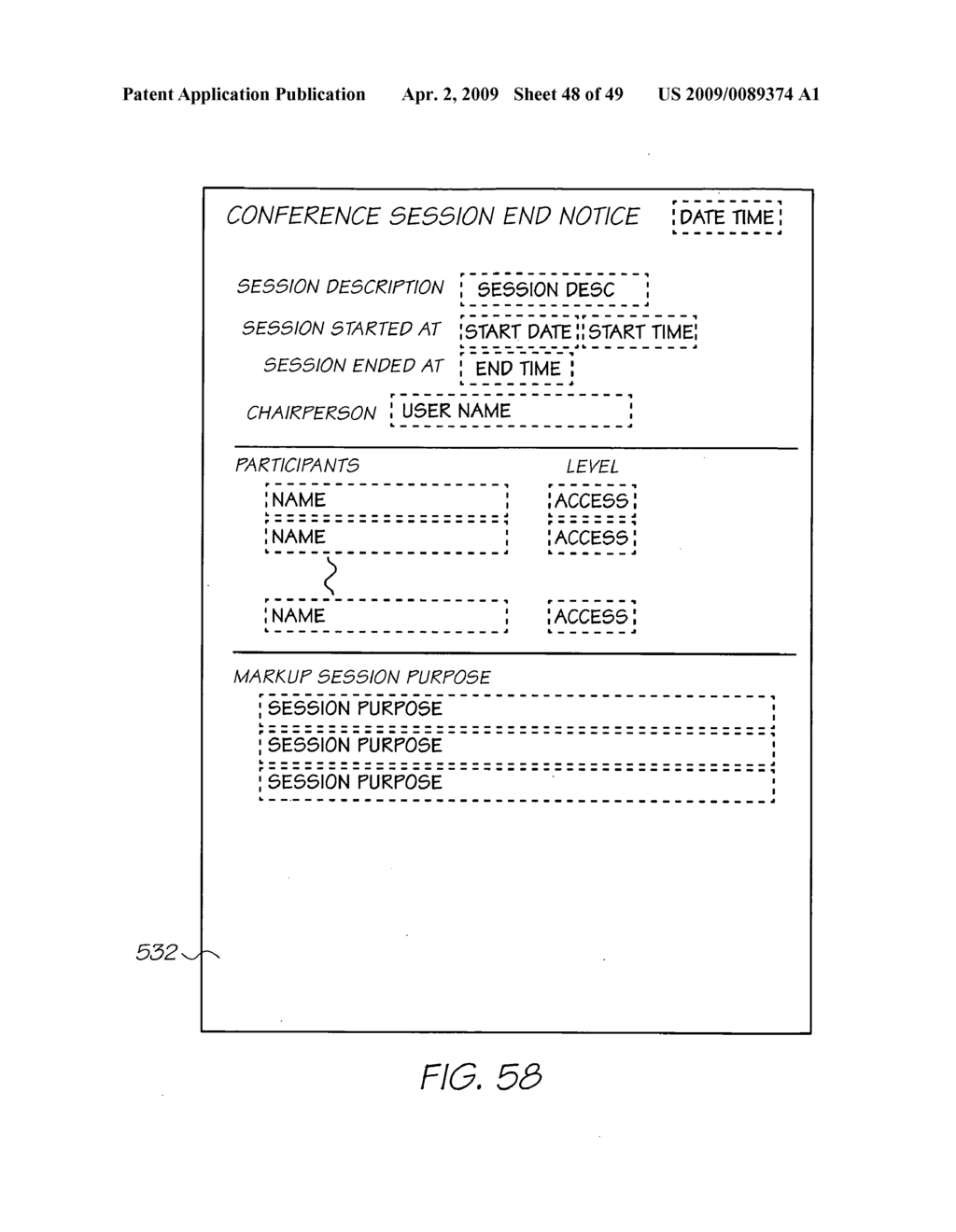 METHOD OF ENABLING CONFERENCING USING PRINTED FORMS - diagram, schematic, and image 49